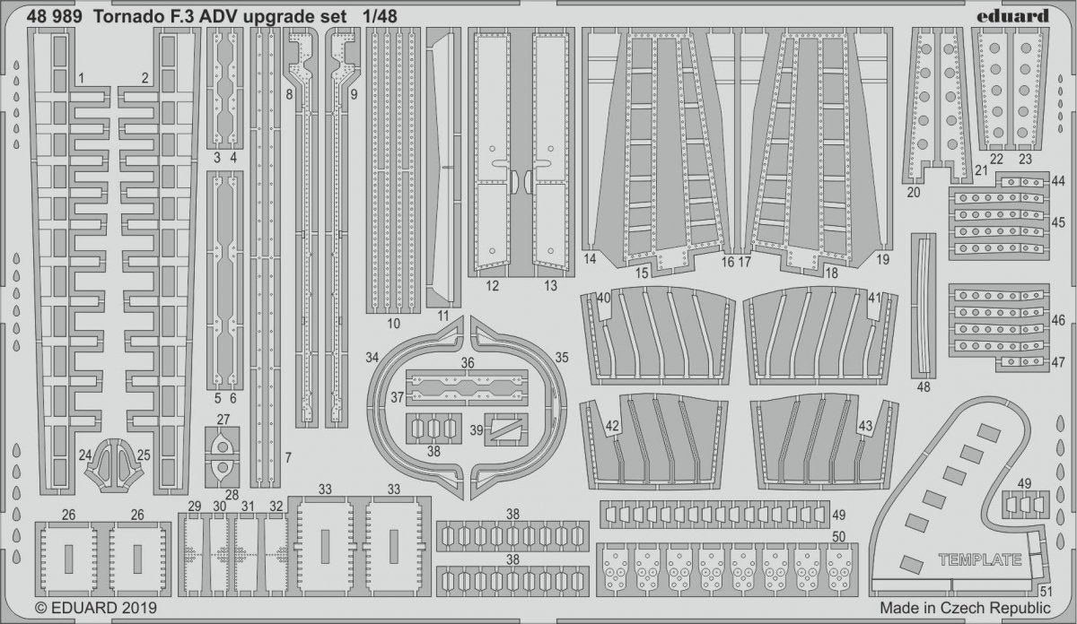 Kit de mise à niveau Eduard 48989 Tornado F.3 ADV au 1/48 EDUARD
