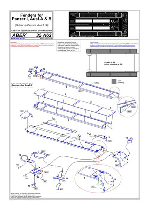 Aber 35A063 Błotniki do Panzer I, Ausf.A i B 1/35 – zdjęcie 4