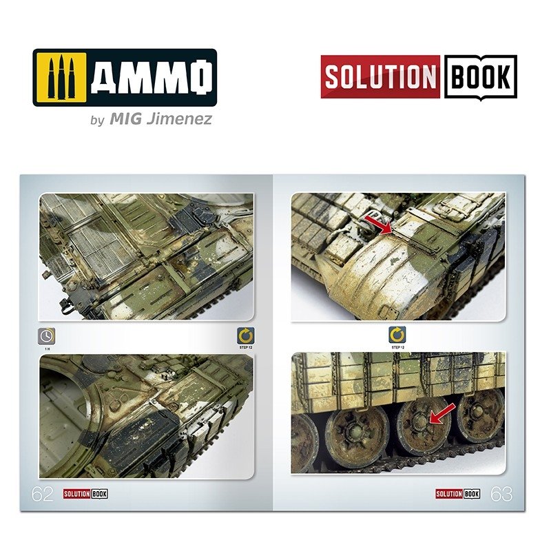 Ammo of Mig 6518 SOLUTION BOOK HOW TO PAINT MODERN RUSSIAN TANKS (Multilingual) – zdjęcie 5