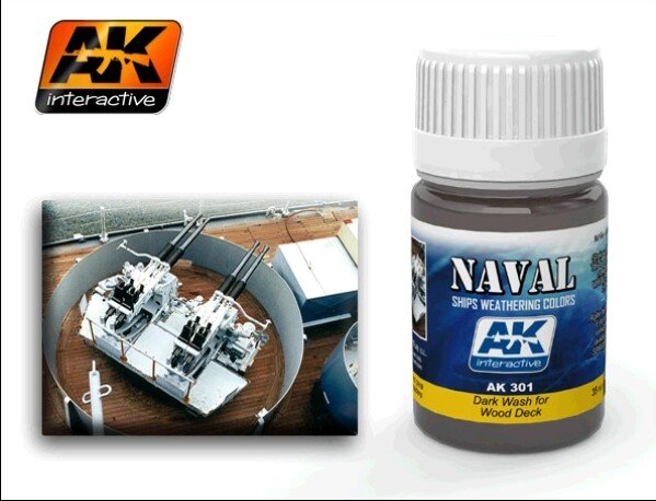 Peinture AK Interactive AK301 Dark Wash pour terrasse en bois