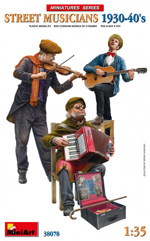 MiniArt 38078 MUSICIENS DE RUE ANNÉES 30-40 1/35