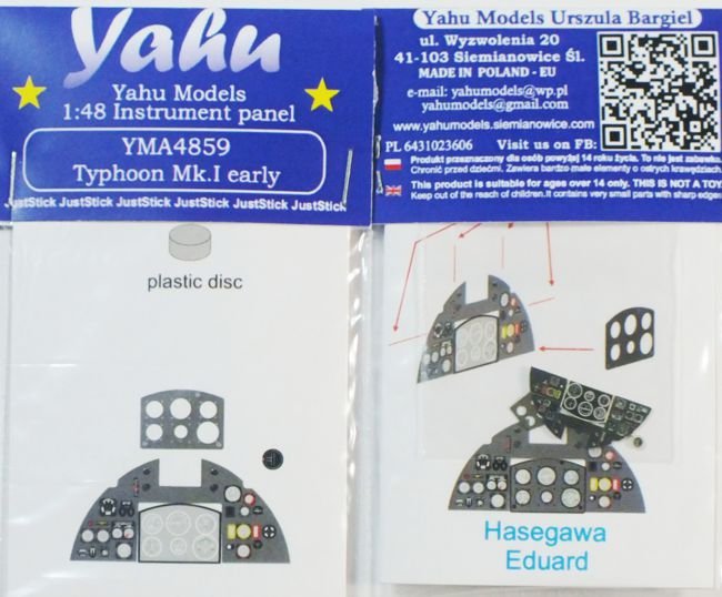 Yahu YMA4859 Typhoon Mk.I Early (Hasegawa, Eduard) 1/48