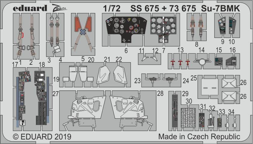 Modèle réduit Eduard SS675 Su-7BMK au 1/72