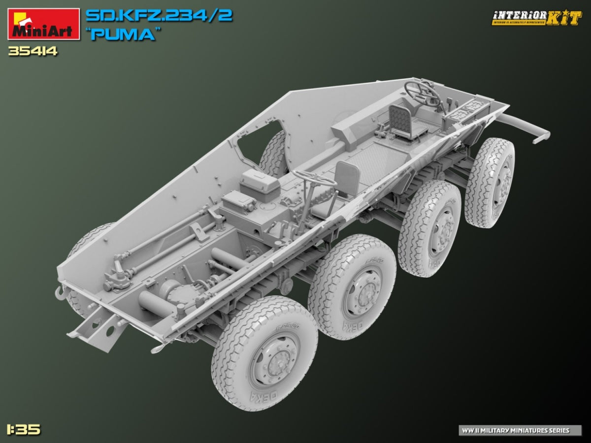 MiniArt 35414 Sd.Kfz. 234/2 PUMA. KIT INTÉRIEUR 1/35  – immagine 15
