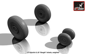 Roues Armory Models AW72040 Iljushin IL-28 Beagle, lestées au 1/72 – image 3