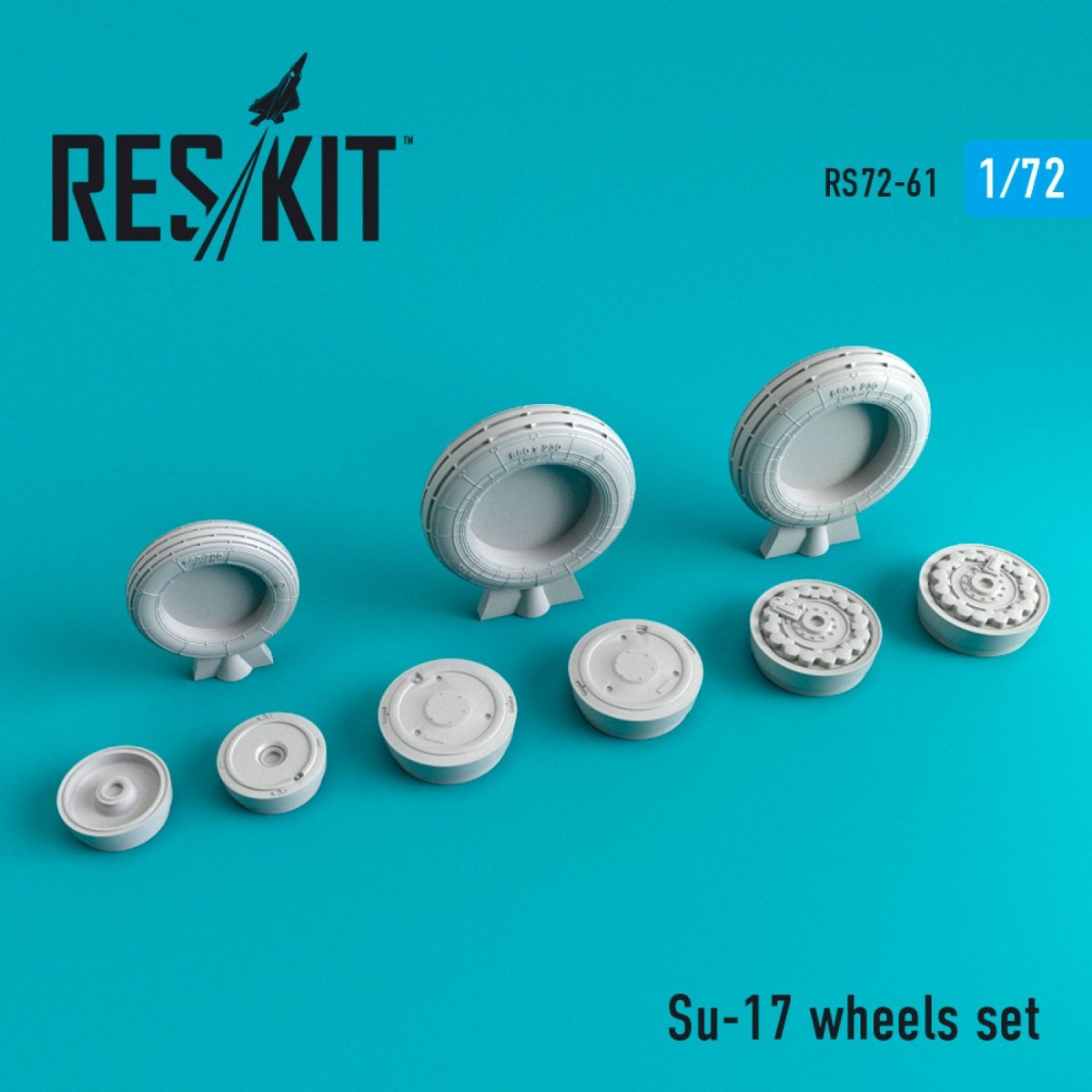 RESKIT RS72-0061 ENSEMBLE DE ROUES SU-17 1/72