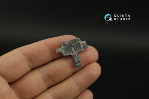 Intérieur imprimé en 3D et coloré sur papier décalcomanie (Takom) pour AH-64DI Saraf de Quinta Studio QDS-35104 (petite version) à l&amp;#39;échelle 1/35 – Bild 8
