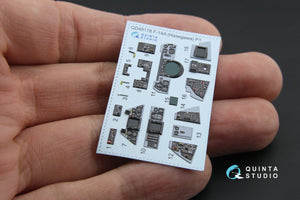 Intérieur imprimé en 3D et coloré sur papier décalcomanie Quinta Studio QD48178 F-14A (pour maquette Hasegawa) 1/48 – immagine 11