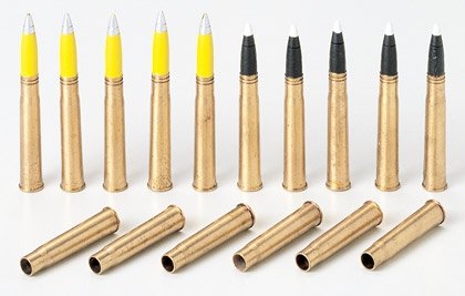 Tamiya 35189 Projectiles en laiton de 88 mm pour Tiger I, échelle 1/35