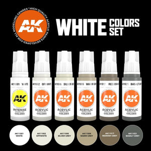 AK Interactive AK11609 COULEURS BLANCHES ENSEMBLE 6x17 ml