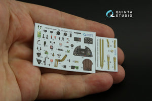 Intérieur imprimé en 3D et coloré sur papier décalcomanie Quinta Studio QD48144 Spitfire PR.XIX (Airfix) 1/48 – image 2