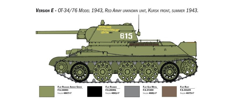 Italeri 6570 T-34/76 mod. 1943 1/35 – immagine 10