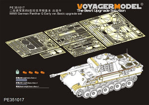Kit de mise à niveau de base Voyager Model PE351017, Panther G allemand de la Seconde Guerre mondiale (version précoce) (pour TAKOM 2119/2134), échelle 1/35