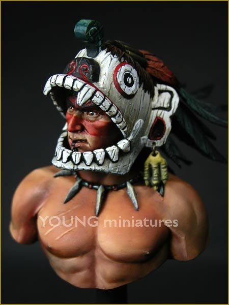 Young Miniatures YH1819 Guerrier aztèque 1/10 – immagine 3