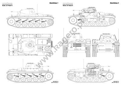 Kagero 7039 Sd.Kfz. 121 Panzer II. Toutes les versions et « Luchs » EN/PL – image 3