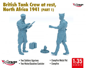 Mirage Hobby 350013 Équipage de char britannique au repos, Afrique du Nord 1941 (Partie I) 1/35 – immagine 4
