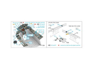 Intérieur coloré imprimé en 3D sur papier décalcomanie Quinta Studio QDS-32180 F-104S (Italeri) (petite version) 1/32 – Bild 12