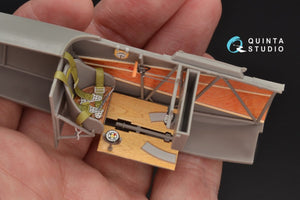 Intérieur imprimé en 3D et coloré sur papier décalcomanie Quinta Studio QD32060 pour Fokker Dr.1 (pour maquette Roden) à l&amp;#39;échelle 1/32 – image 5