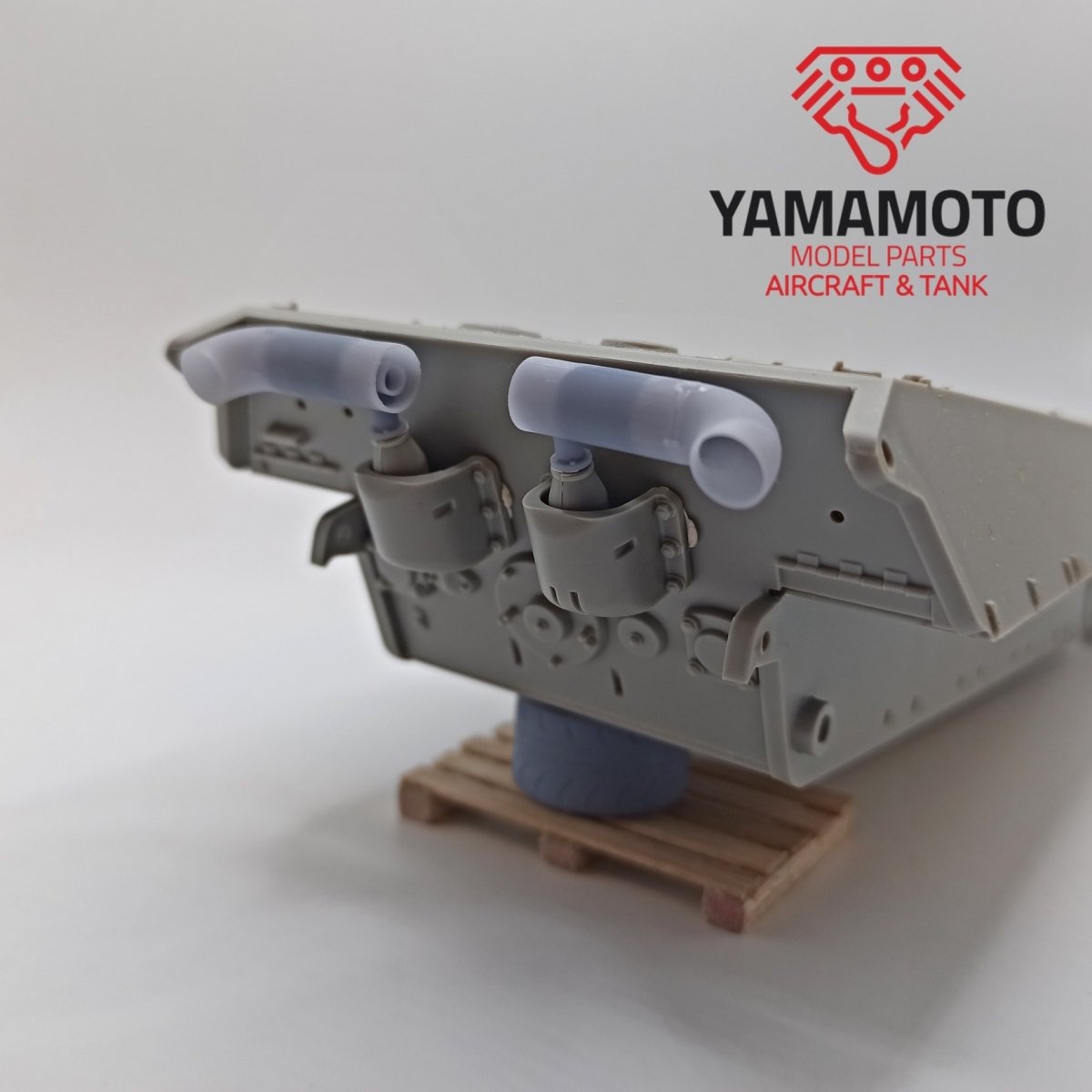Kit de silencieux Yamamoto YMP3502 Flammvernichter pour Tiger II/E-50/E-75 Type 1 1/35 – image 2