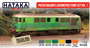 Hataka HTK-AS40 Kit de peinture pour locomotives des chemins de fer polonais vol. 1