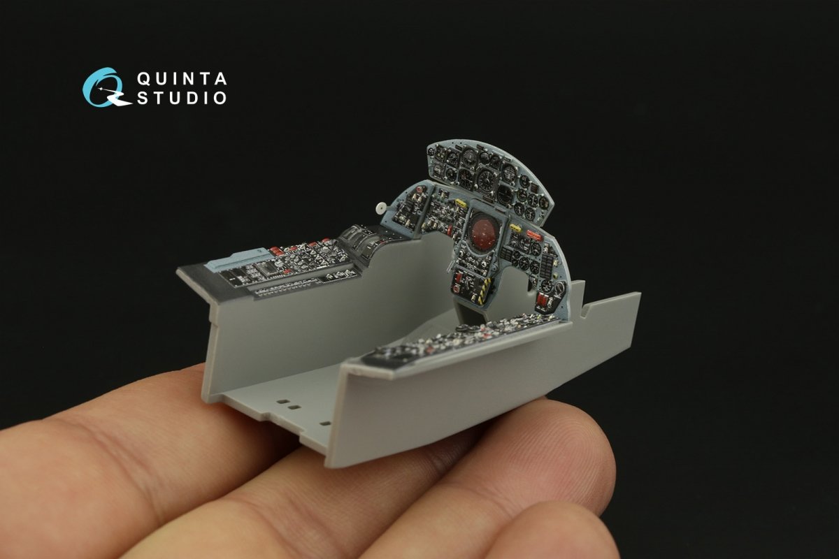 Intérieur imprimé en 3D et coloré sur papier décalcomanie Quinta Studio QD32141 F-104G (Italeri) 1/32 – Bild 9