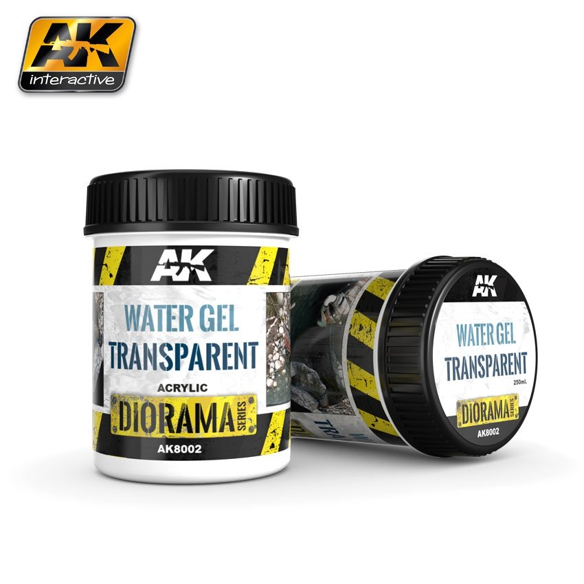 Gel aqueux transparent AK8002 d'AK Interactive, 250 ml