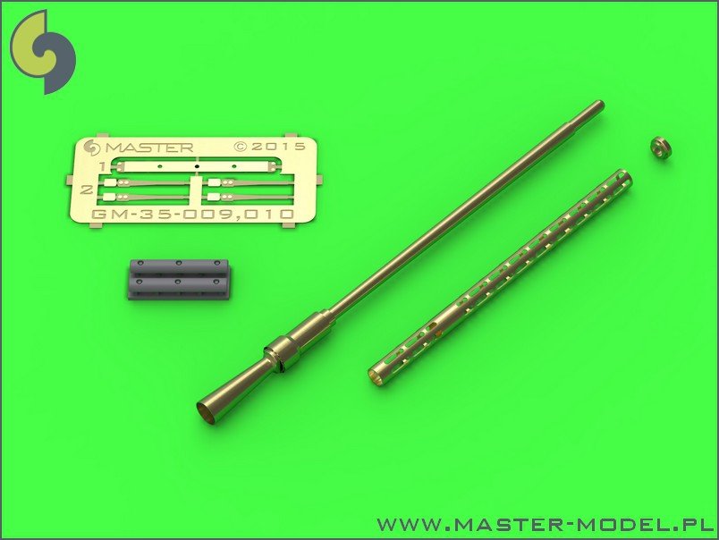 Master GM-35-009 KPV - Mitrailleuse lourde russe de 14,5 mm - fentes de refroidissement allongées - utilisée sur les systèmes antiaériens ZPU-1/2/4 (1 pc) (1/35) 