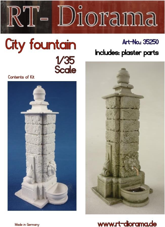 RT-Diorama 35250 Fontaine de la ville 1/35 