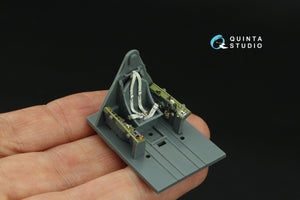 Intérieur imprimé en 3D et coloré sur papier décalcomanie Quinta Studio QD48330 F6F-3 Hellcat (Eduard) 1/48 – image 8