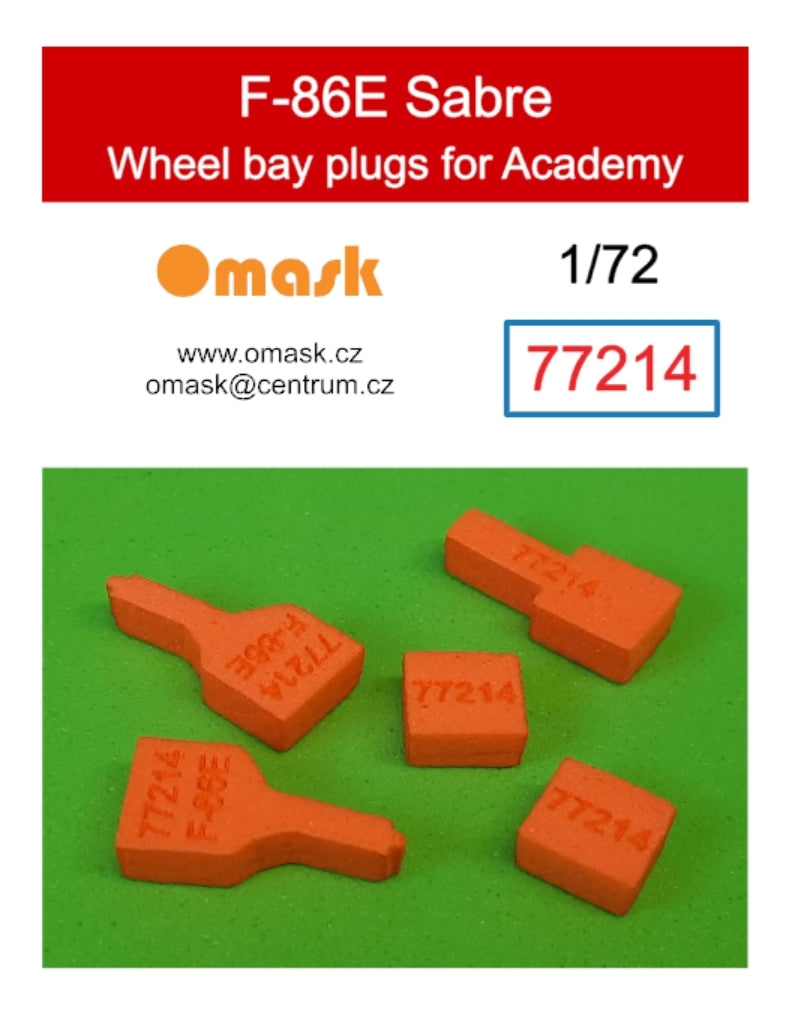Omask 77214 Bouchons de puits de train d'atterrissage pour F-86E Saber (pour Academy) 1/72