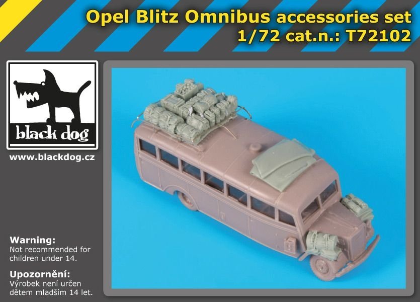 Ensemble d&amp;#39;accessoires Black Dog T72102 Opel Blitz Omnibus pour Roden 1/72 – image 2