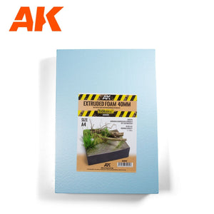 Mousse extrudée AK Interactive AK8099 30 mm, format A4 (mousse de construction)