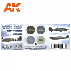 AK Interactive AK11725 Schéma de chasseur de jour de la RAF de la Seconde Guerre mondiale 4x17 ml – image 2