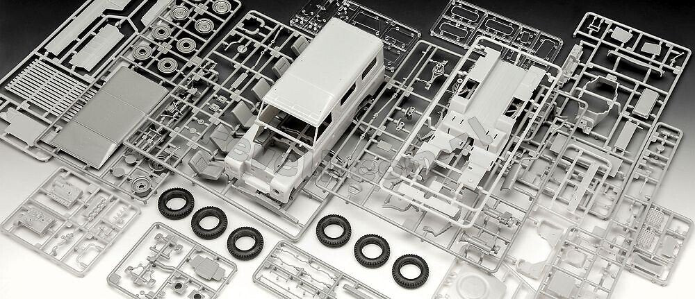 Revell 67056 Land Rover Series III LWB 109 commercial SET 1/24 – zdjęcie 7