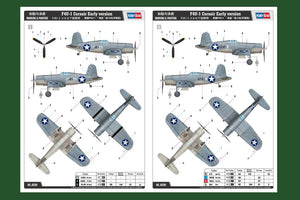 Hobby Boss 80381 F4U-1 Corsair Première version 1/48 – immagine 4