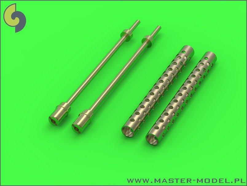 Canons Master GM-35-005 Browning M1919 .30 cal MG - avec bouche monobloc (cylindrique) (2 pièces)