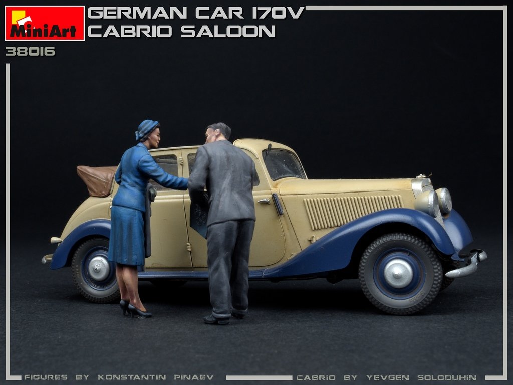MiniArt 38016 VOITURE ALLEMANDE 170V BERLINE CABRIOLET 1/35 – Bild 3