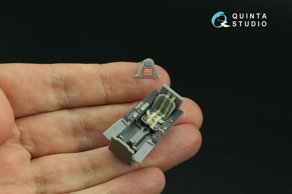Intérieur imprimé en 3D et coloré sur papier décalcomanie Quinta Studio QD48269 Fw 190A-8 (Tamiya) 1/48 – image 6