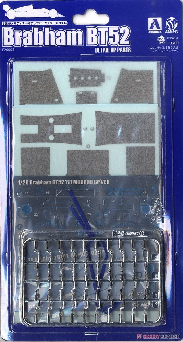 Pièces de détail Beemax E20003 Brabham BT52 1/20
