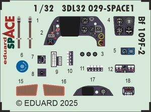 Eduard 3DL32029 Bf 109F-2 SPACE Hobby 2000 / Hasegawa 1/32 – image 3