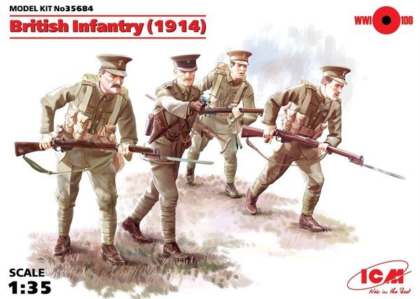 ICM 35684 Infanterie britannique (1914) 4 figurines (1/35)