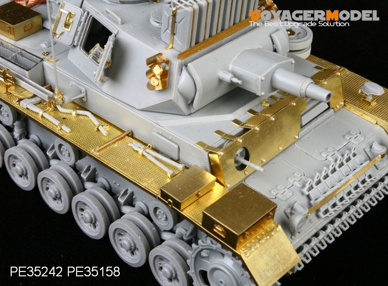 Voyager modèle PE35242 seconde guerre mondiale allemand Pz.Kpfw.III Ausf.N spz.Abt 501 Afrika pour DRAGON 6431 1/35 – imagen 6