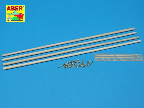 Aber 35D11 Télégraphe - ensemble de piliers pour 4 barres transversales avec 8 isolateurs chacune (1/35)