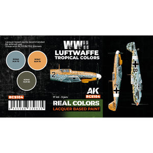 AK Interactive RCS104 Couleurs tropicales de la Luftwaffe de la Seconde Guerre mondiale 3 x 17 ml – image 2