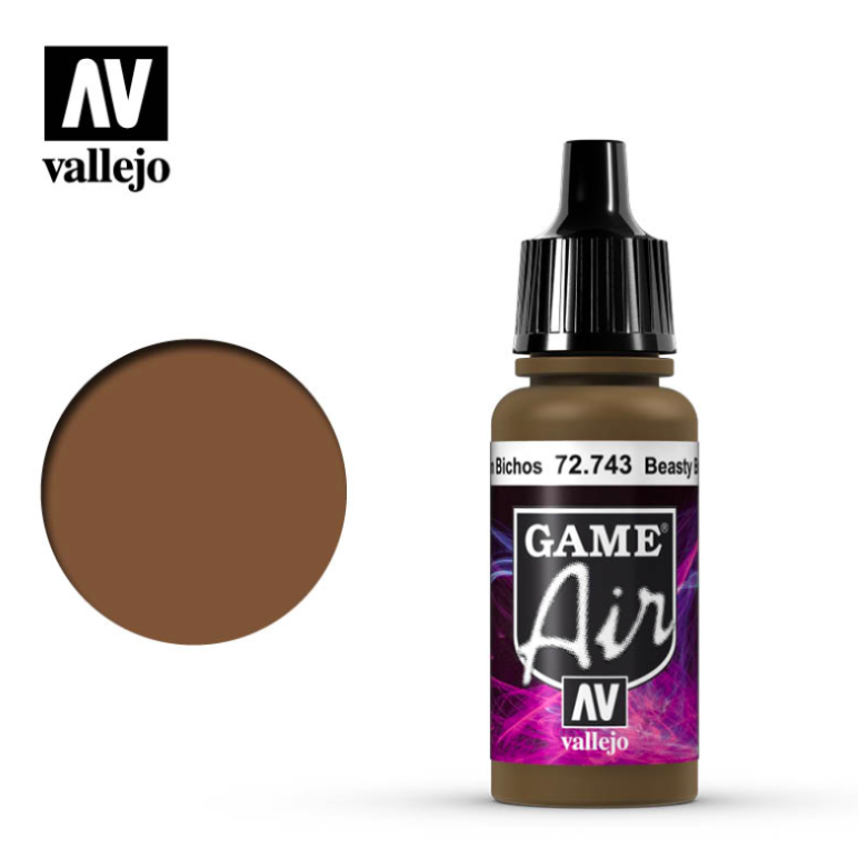 Vallejo 72743 GAir - Beasty Brown Mat 17ml