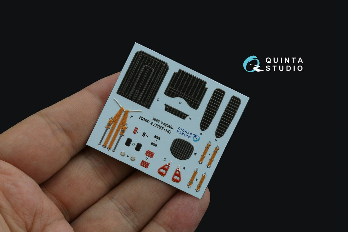Quinta Studio QR+32037 Siège éjectable K-36DM (première version) (pour Su-17M3/M4/UM3/22, Su-24, MiG-29 9-12 Premiers appareils) (Toutes les maquettes) 1/32 – image 4