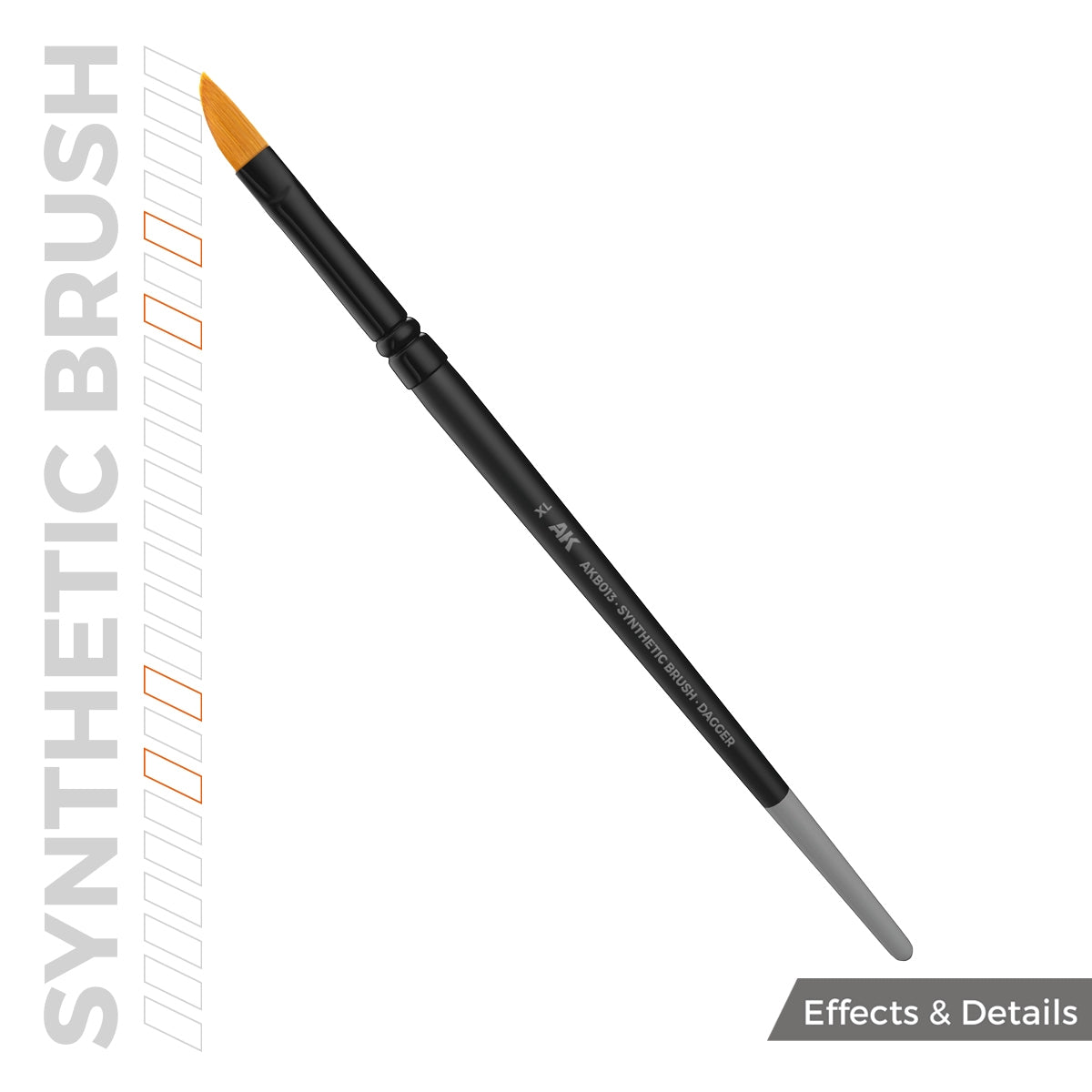 AK Interactive AKB013 Brosse synthétique AK – Poignard XL – image 3
