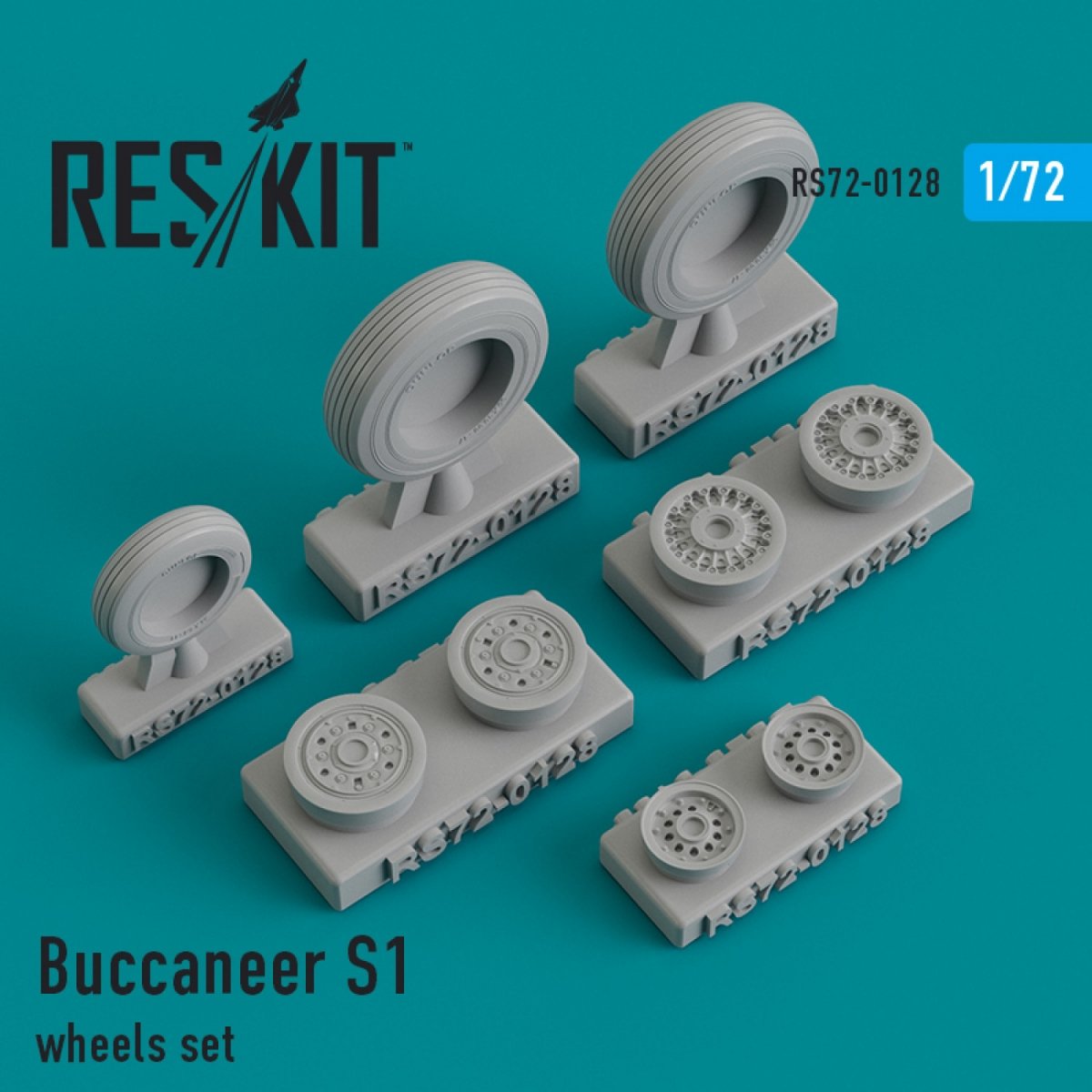 RESKIT RS72-0128 BUCCANEER S1 ENSEMBLE DE ROUES 1/72