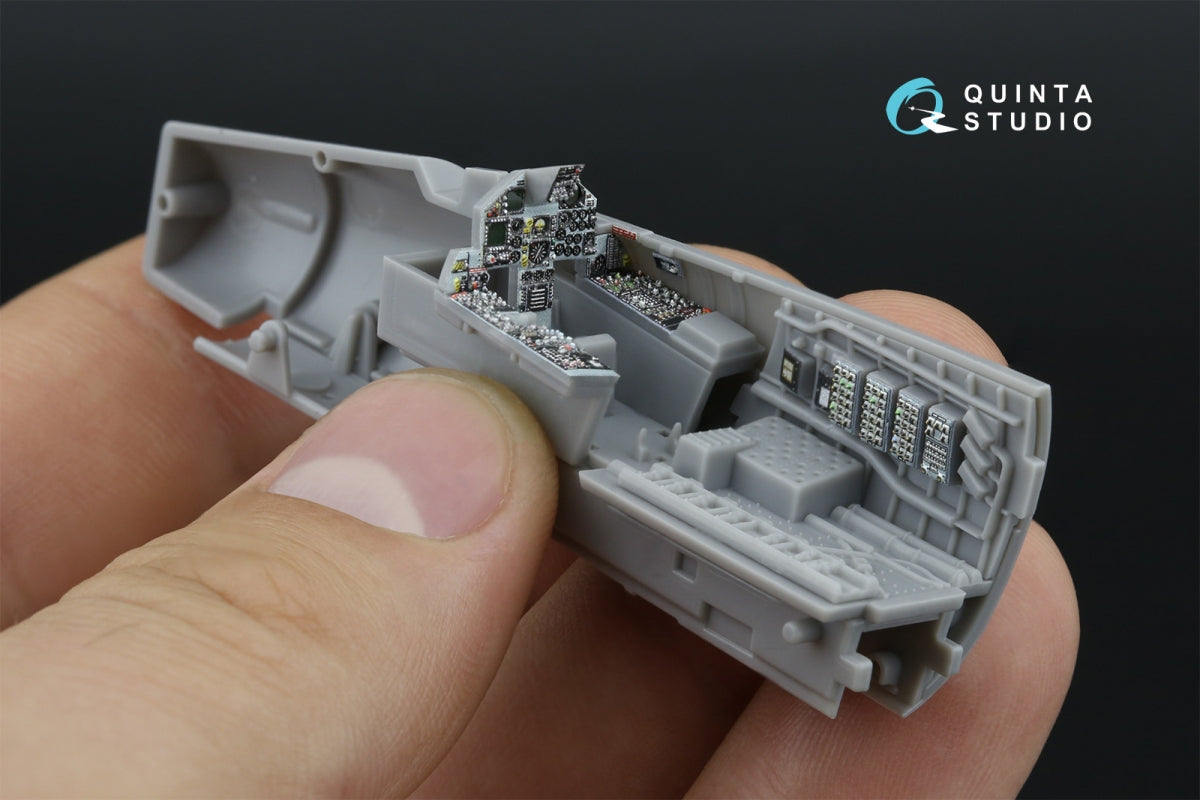 Quinta Studio QD72187 F-15C Late/J Late 3D-Printed &amp;amp; colored Interior on decal paper (Fine Molds) 1/72 – image 11