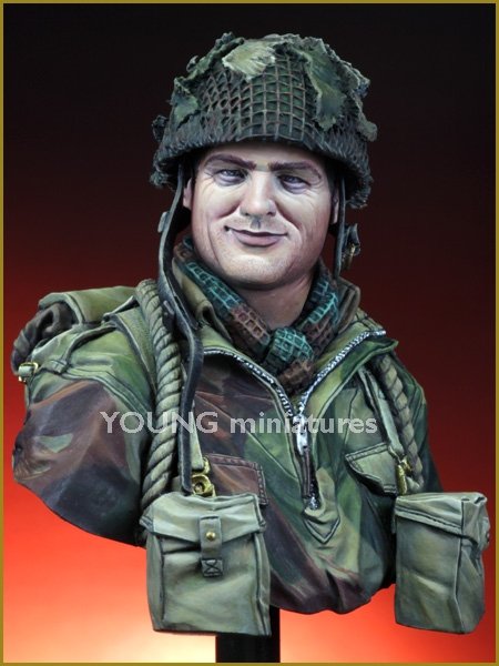 Young Miniatures YM1834 Parachutiste britannique Europe du Nord-Ouest Seconde Guerre mondiale 1/10  – Bild 6